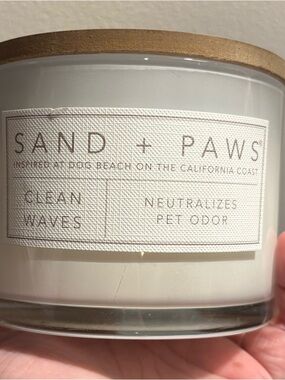 SAND + PAWS Clean Waves Scented Candle - Two Wick - NEW